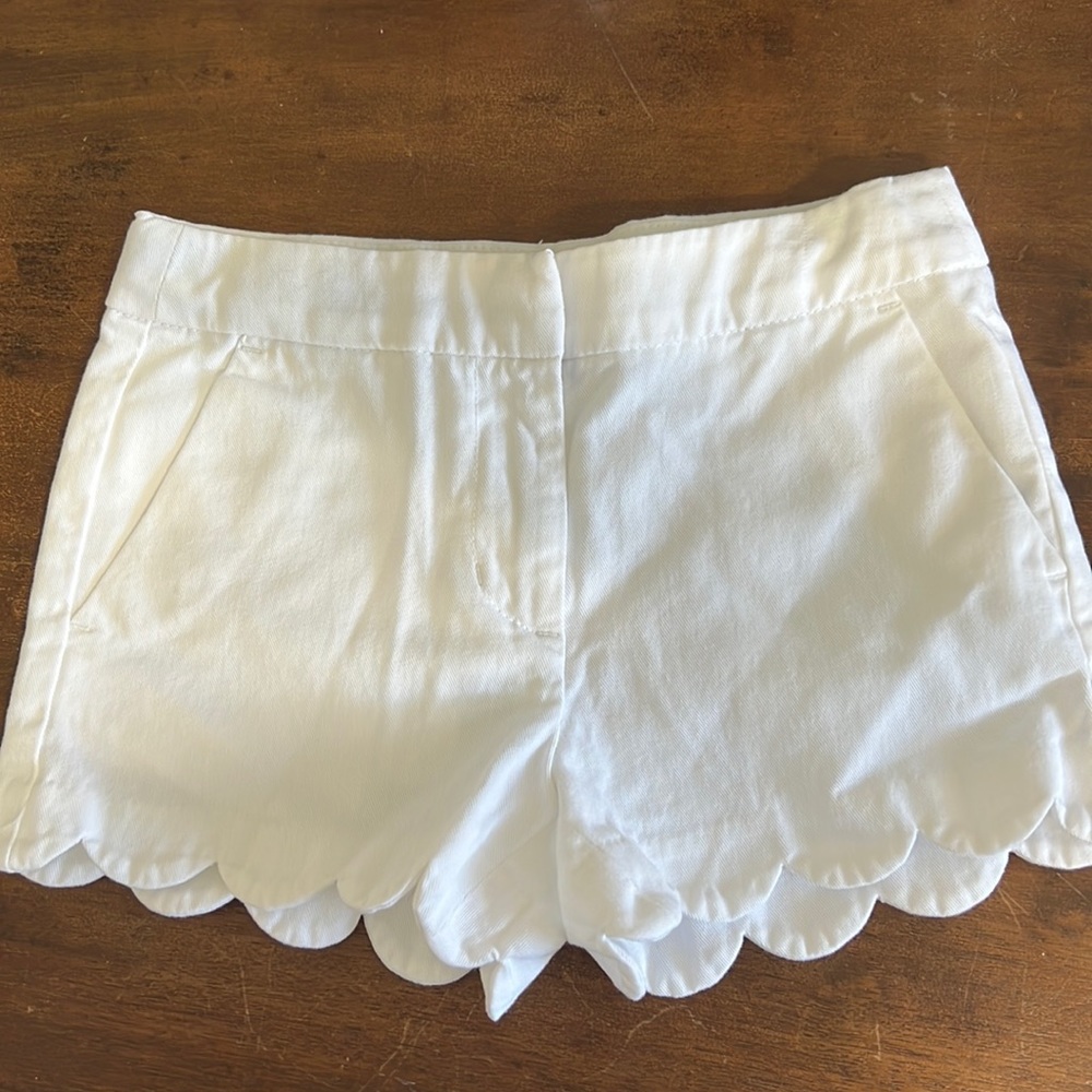 J. crew Crewcuts girls white shorts size 7